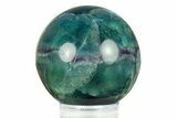 Colorful Banded Fluorite Sphere - China #284406-1